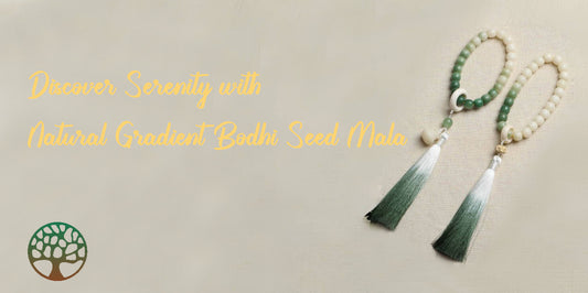 Discover Serenity with Natural Gradient Bodhi Seed Mala