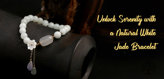 Unlock Serenity with a Natural White Jade Bracelet