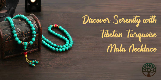 Discover Serenity with Tibetan Turquoise Mala Necklace