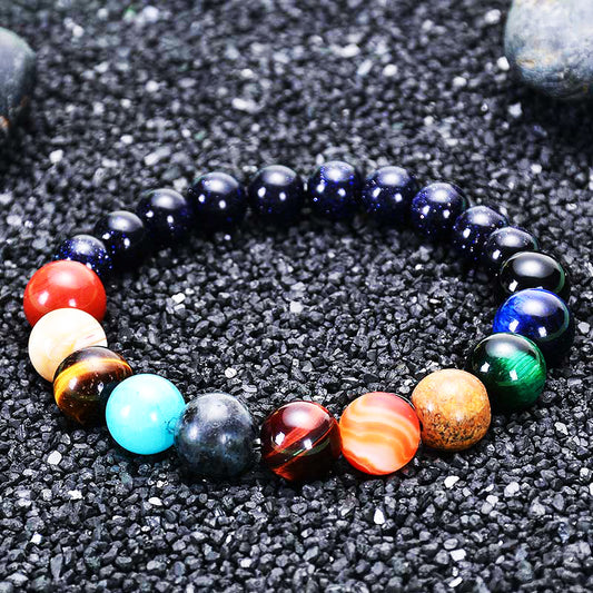 8 Planet Gemstone Energy Bracelet - Fortune & Karma