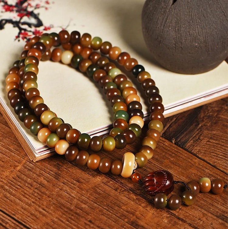108 Mala Beads Bodhi Seed Peace Wisdom Necklace Bracelet - Fortune & Karma