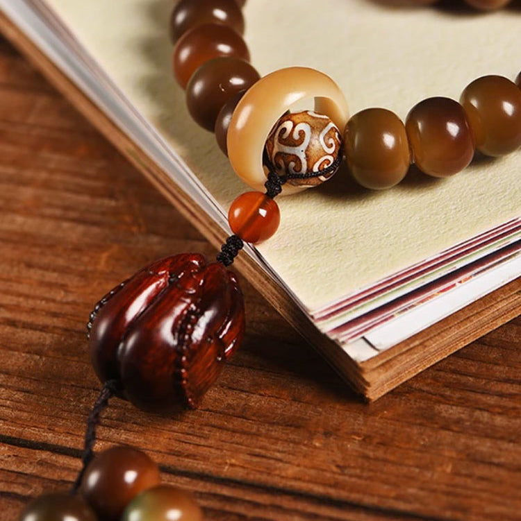 108 Mala Beads Bodhi Seed Peace Wisdom Necklace Bracelet - Fortune & Karma