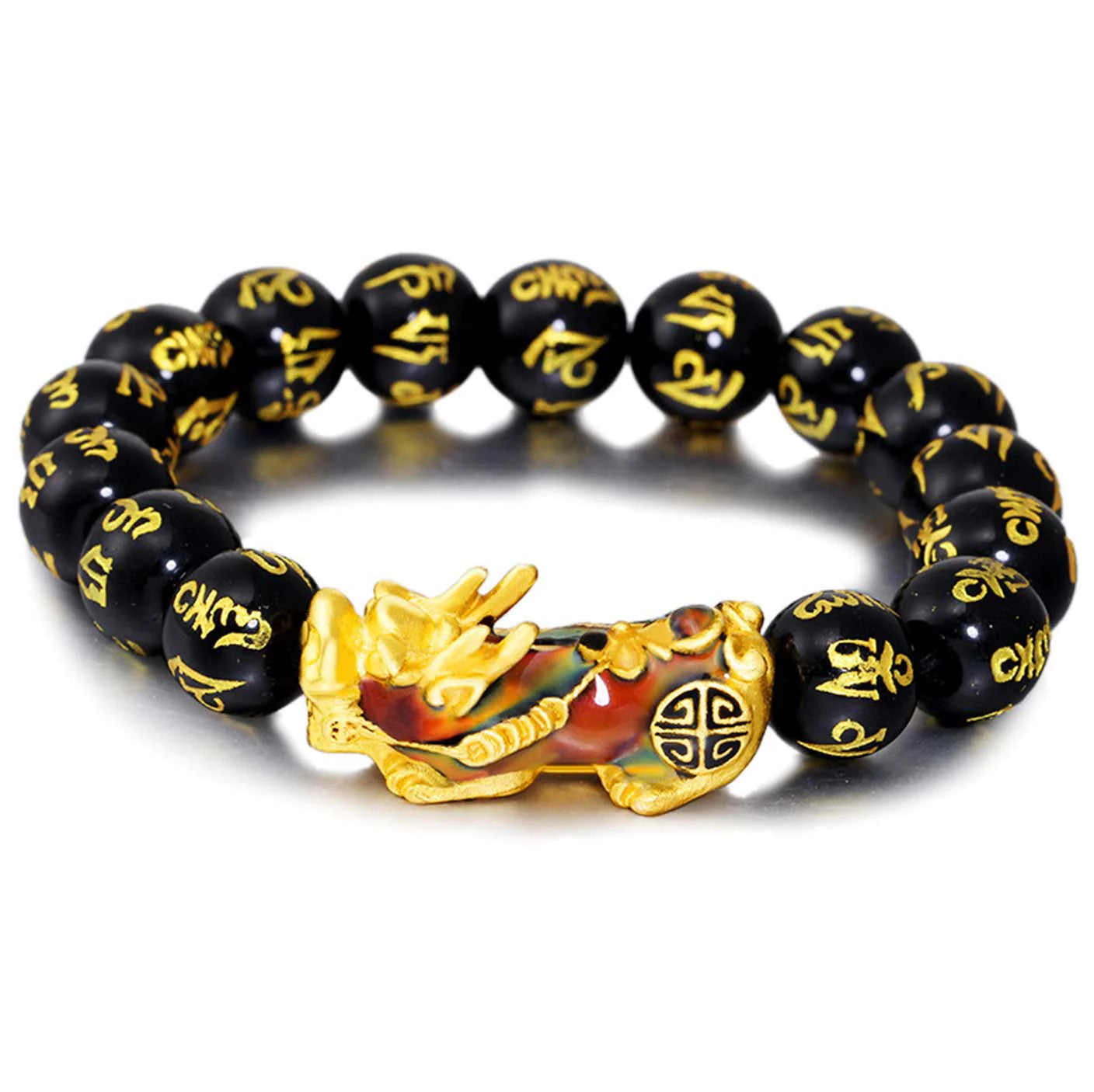 Color-Changing Pixiu Obsidian Wealth Bracelet - Fortune & Karma