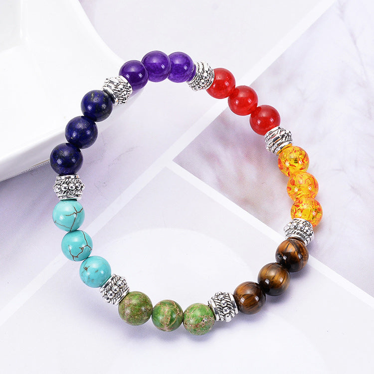 7 Chakra Stone Bracelet - Fortune & Karma