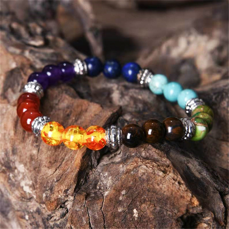 7 Chakra Stone Bracelet - Fortune & Karma