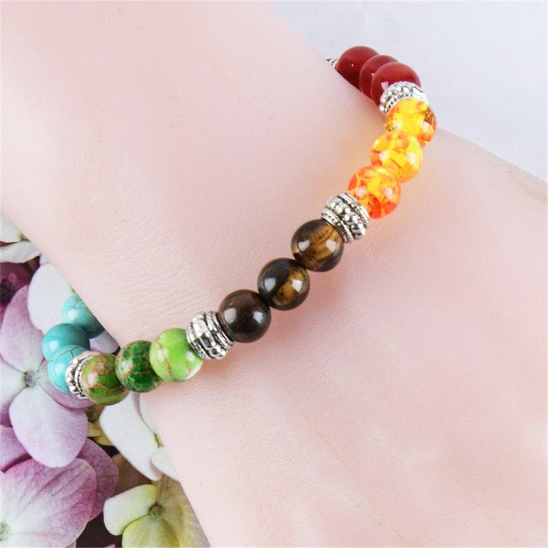7 Chakra Stone Bracelet - Fortune & Karma