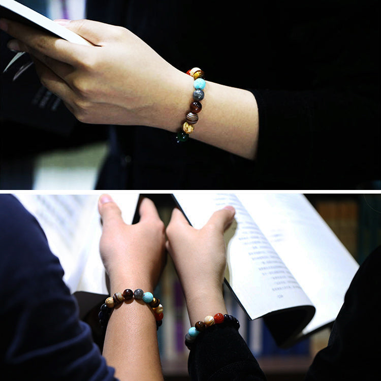 8 Planet Gemstone Energy Bracelet - Fortune & Karma