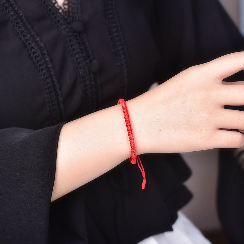 Tibetan Buddhist Knot Lucky Rope Bracelet - Fortune & Karma