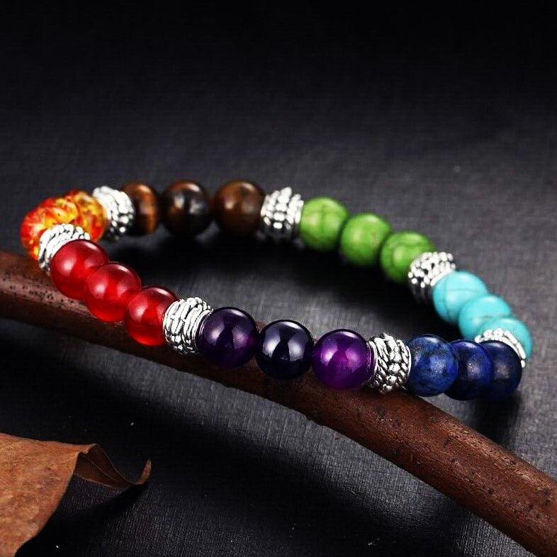 7 Chakra Stone Bracelet - Fortune & Karma