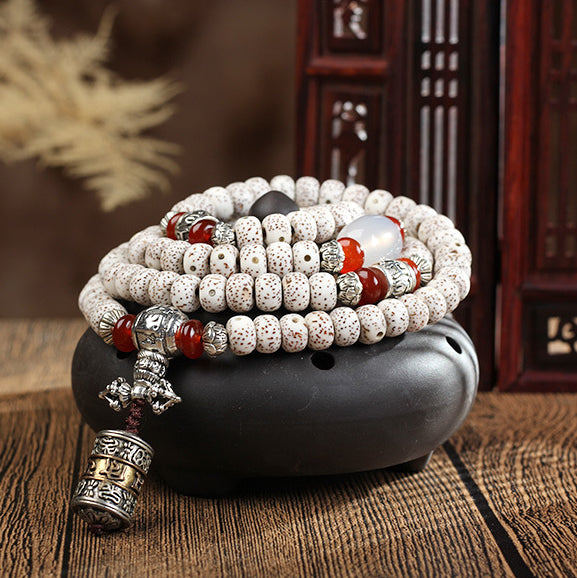 Tibetan Bodhi Seed Handcraft Mala Wisdom Necklace Bracelet - Fortune & Karma