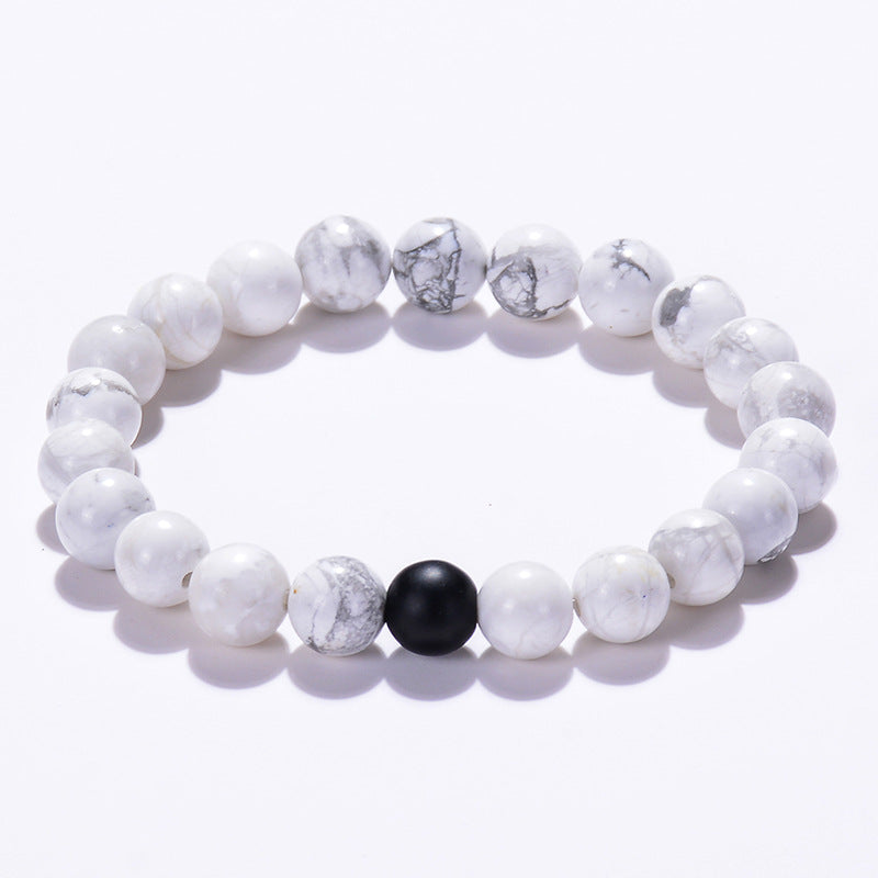 Black & White Distance Bracelets Bundle - For Couples - Fortune & Karma