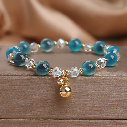 Candy Agate Healing Harmony Bead Charm Bracelet - Fortune & Karma