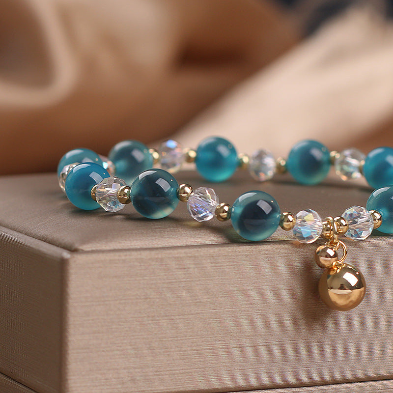 Candy Agate Healing Harmony Bead Charm Bracelet - Fortune & Karma