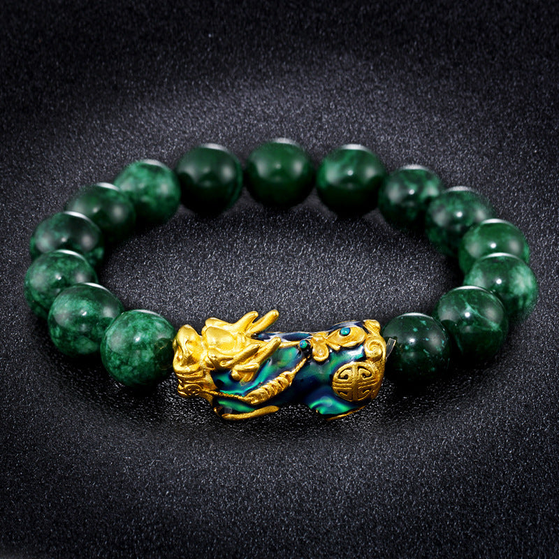 FengShui PiXiu Jade Protection Bracelet - Fortune & Karma