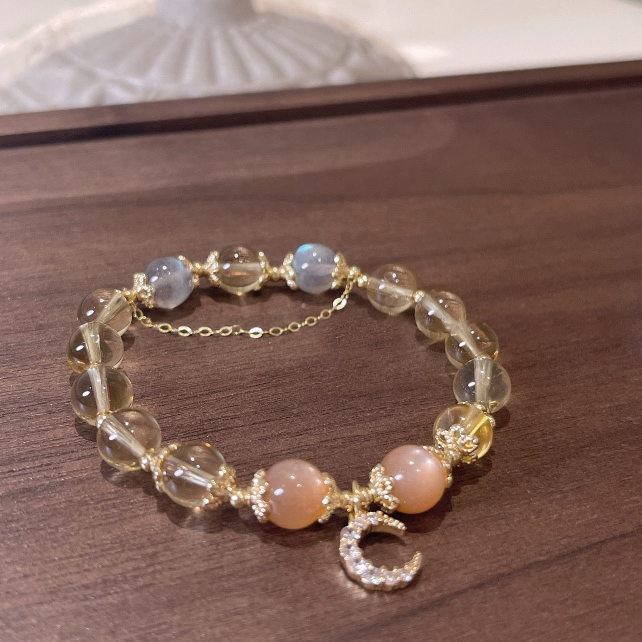 Blessed Moon Citrine Abundant Energy Bracelet - Fortune & Karma