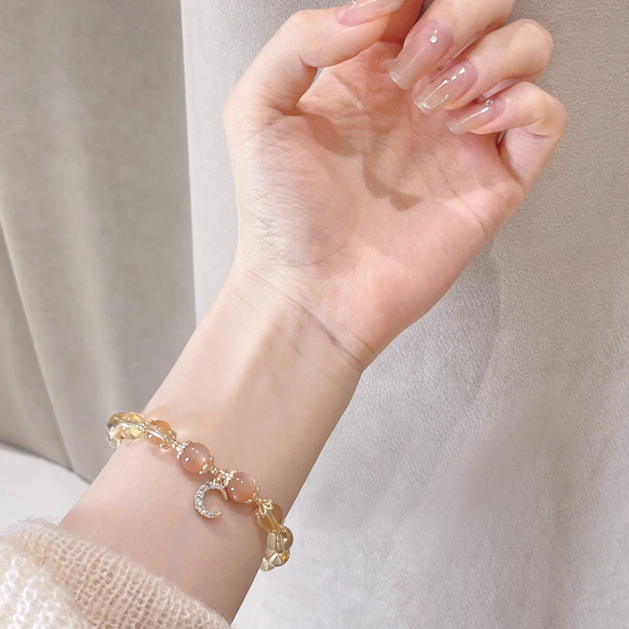 Blessed Moon Citrine Abundant Energy Bracelet - Fortune & Karma