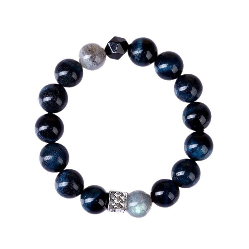 Blue Tiger Eye Moonstone Protection Bracelet