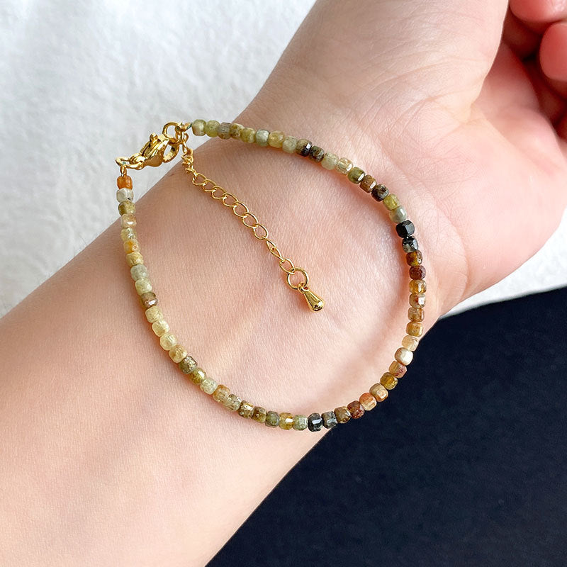 Fortune & Karma Cube Natural Crystal Essence Bracelet Collection
