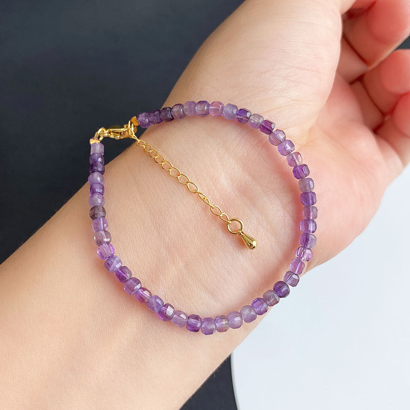 Fortune & Karma Cube Natural Crystal Essence Bracelet Collection