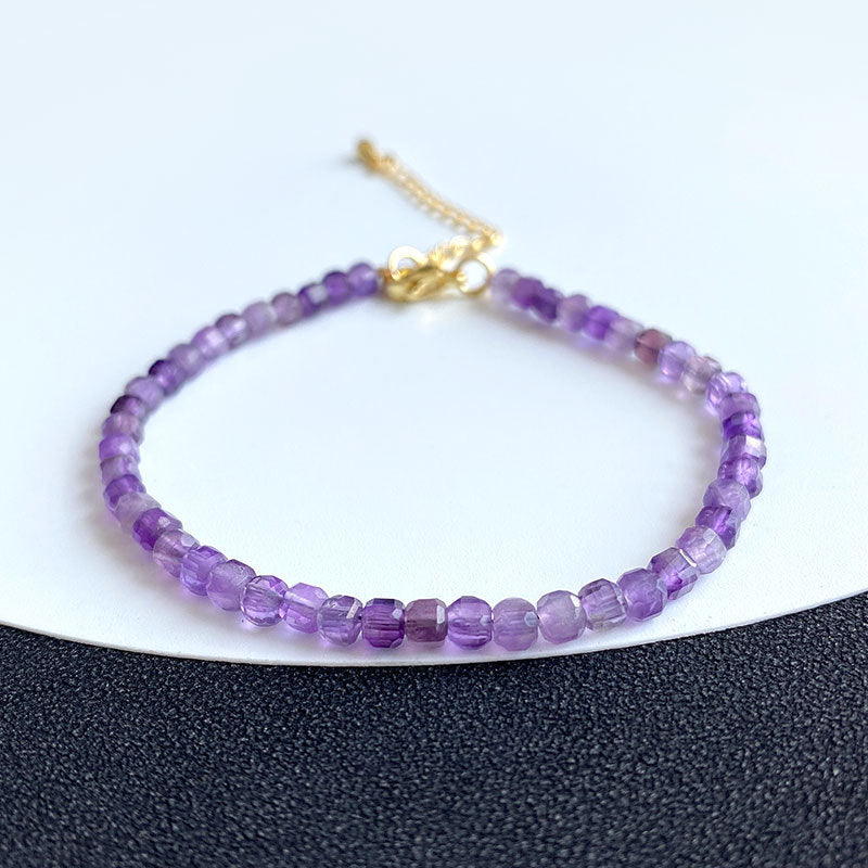 Fortune & Karma Cube Natural Crystal Essence Bracelet Collection