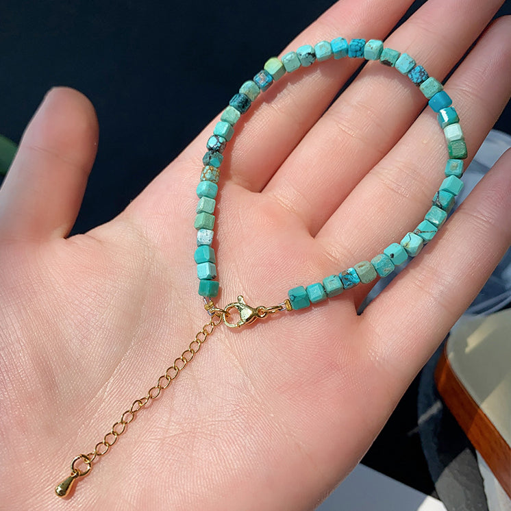 Fortune & Karma Cube Natural Crystal Essence Bracelet Collection