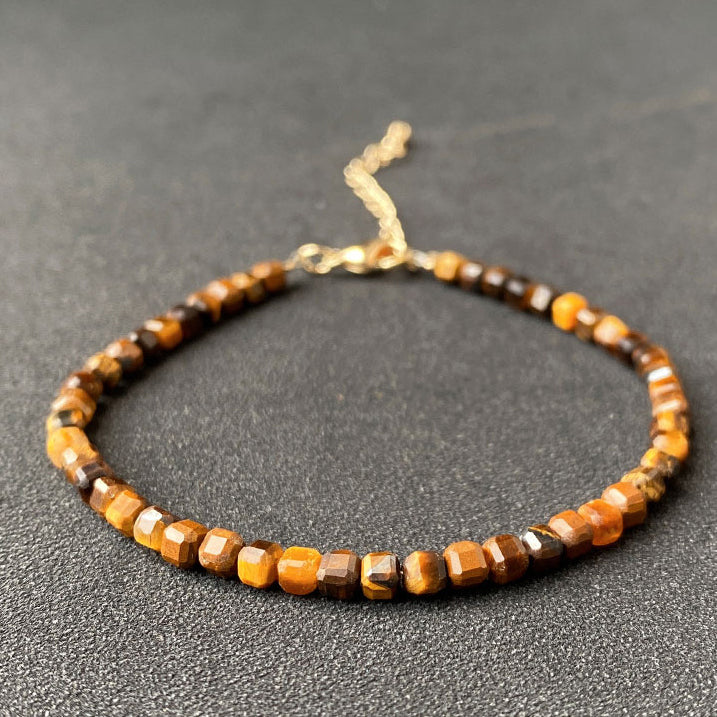 Fortune & Karma Cube Natural Crystal Essence Bracelet Collection
