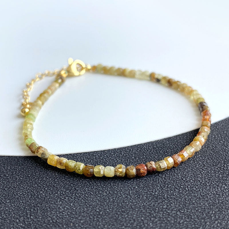 Fortune & Karma Cube Natural Crystal Essence Bracelet Collection