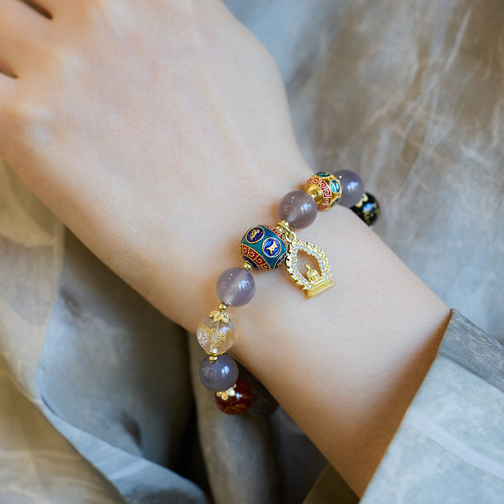 Five Celestial Guardians Fortune's Embrace Agate Bracelet