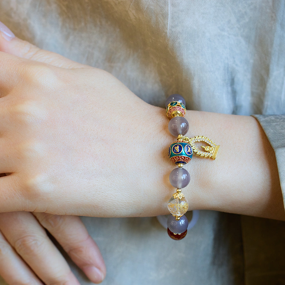 Five Celestial Guardians Fortune's Embrace Agate Bracelet