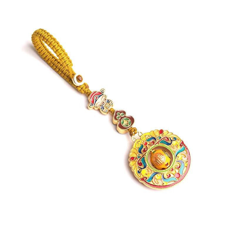 Fortune God Gourd Keychain Charm
