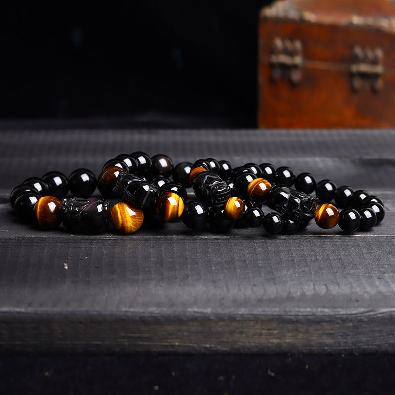 Fortune Guardian Obsidian Pi Xiu Bracelet