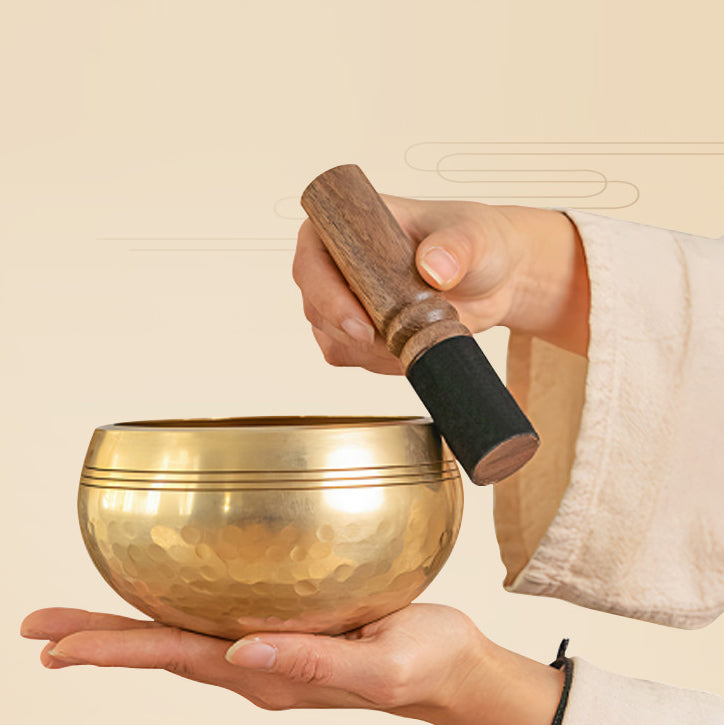 Fortune & Karma Handmade Tibet Buddha Serene Harmony Sound Singing Bowl
