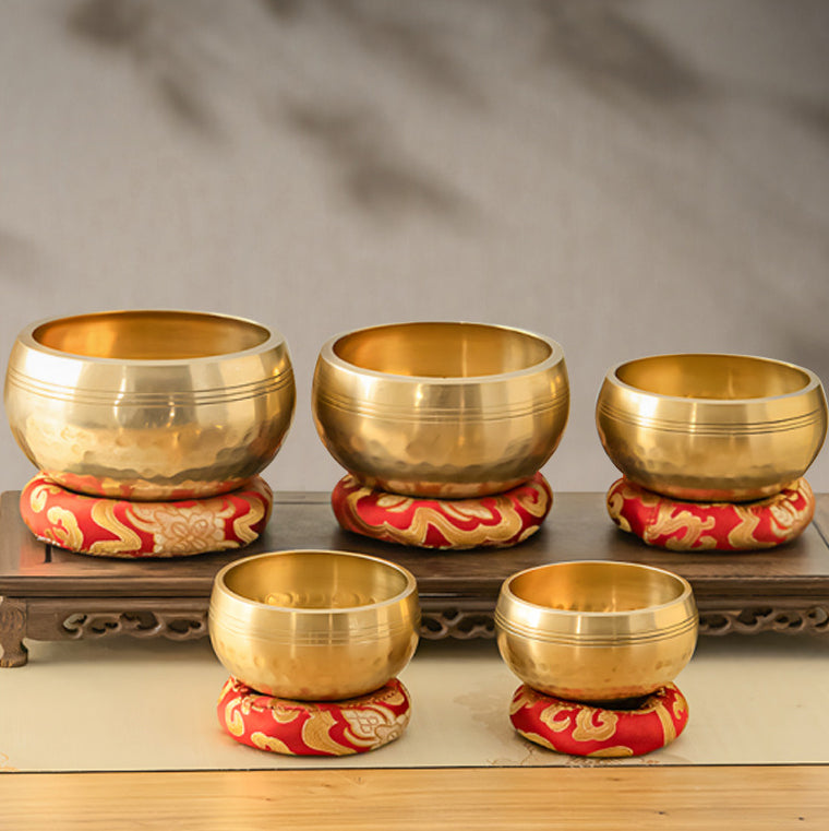 Fortune & Karma Handmade Tibet Buddha Serene Harmony Sound Singing Bowl