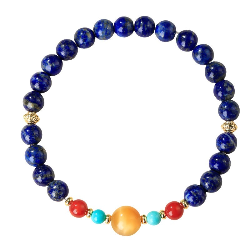 Klein Blue Lapis Wealth Bracelet