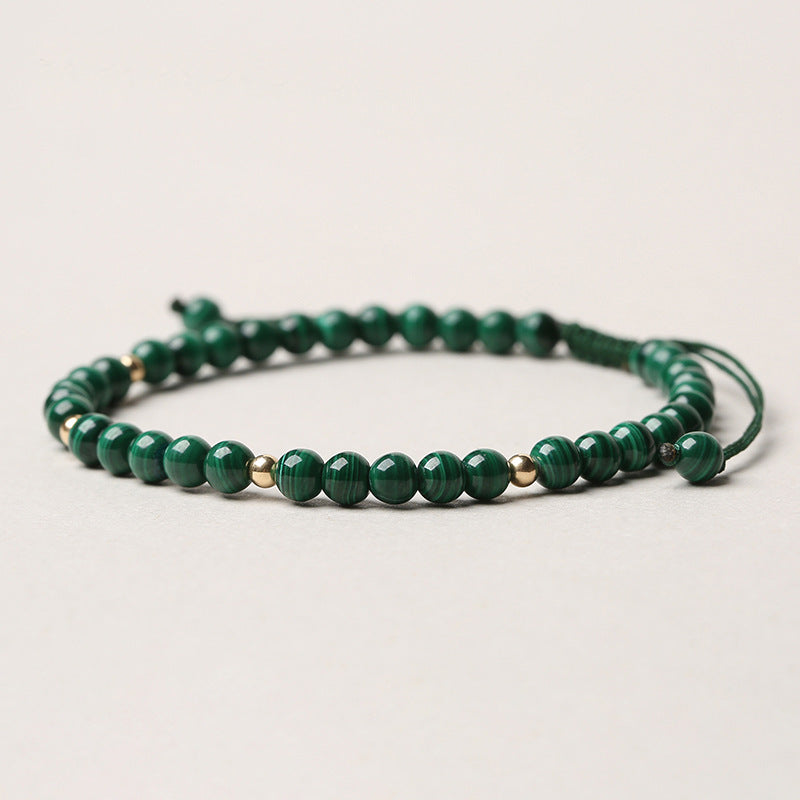 Natural Malachite Protection Calmness String Bracelet - Fortune & Karma