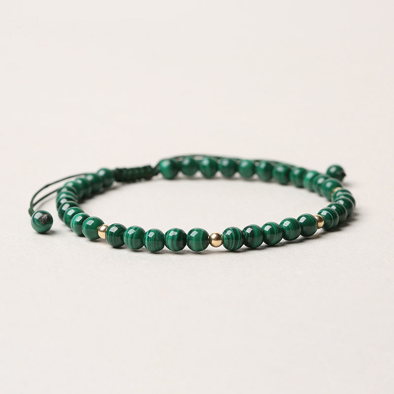 Natural Malachite Protection Calmness String Bracelet - Fortune & Karma