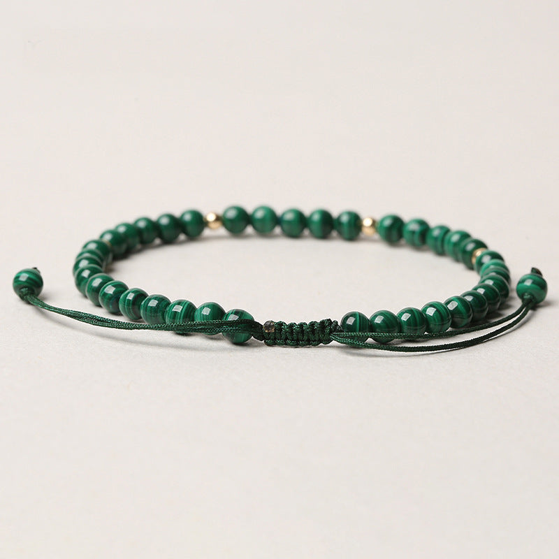 Natural Malachite Protection Calmness String Bracelet - Fortune & Karma