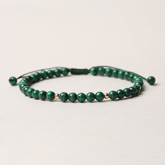 Natural Malachite Protection Calmness String Bracelet - Fortune & Karma