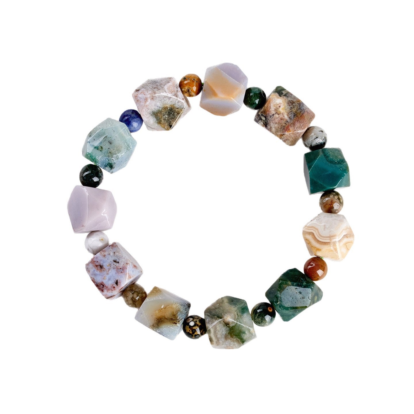 Ocean Chalcedony Peace Bracelet