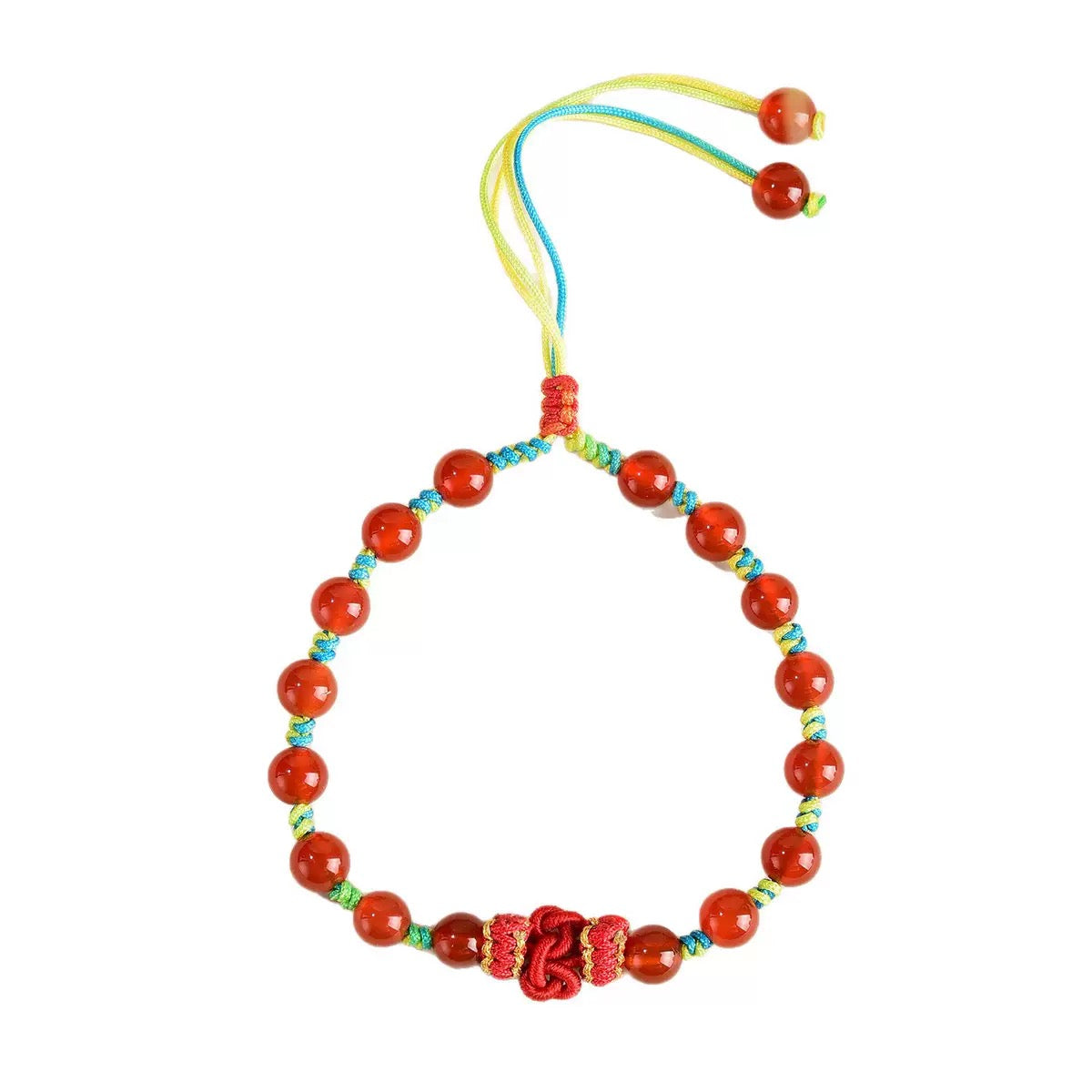 Red Agate Vitality Knot Bracelet