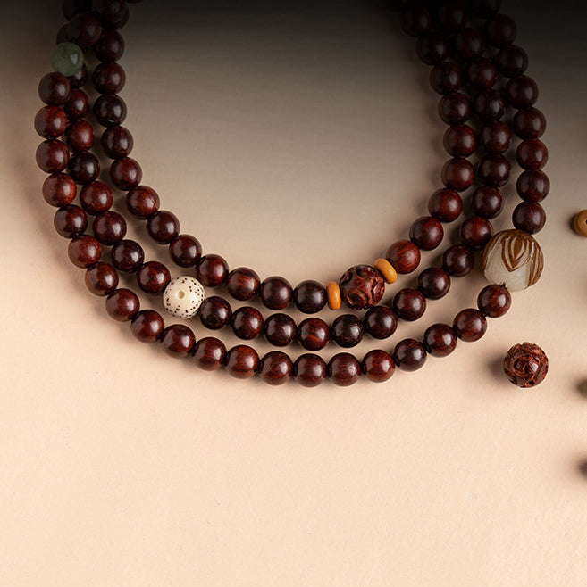 Fortune & Karma Red Sandalwood Peace Phone Charm