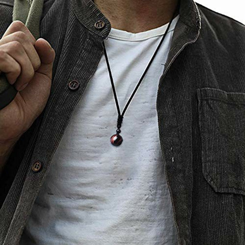 Tibetan Tiger's Eye Protection Necklace