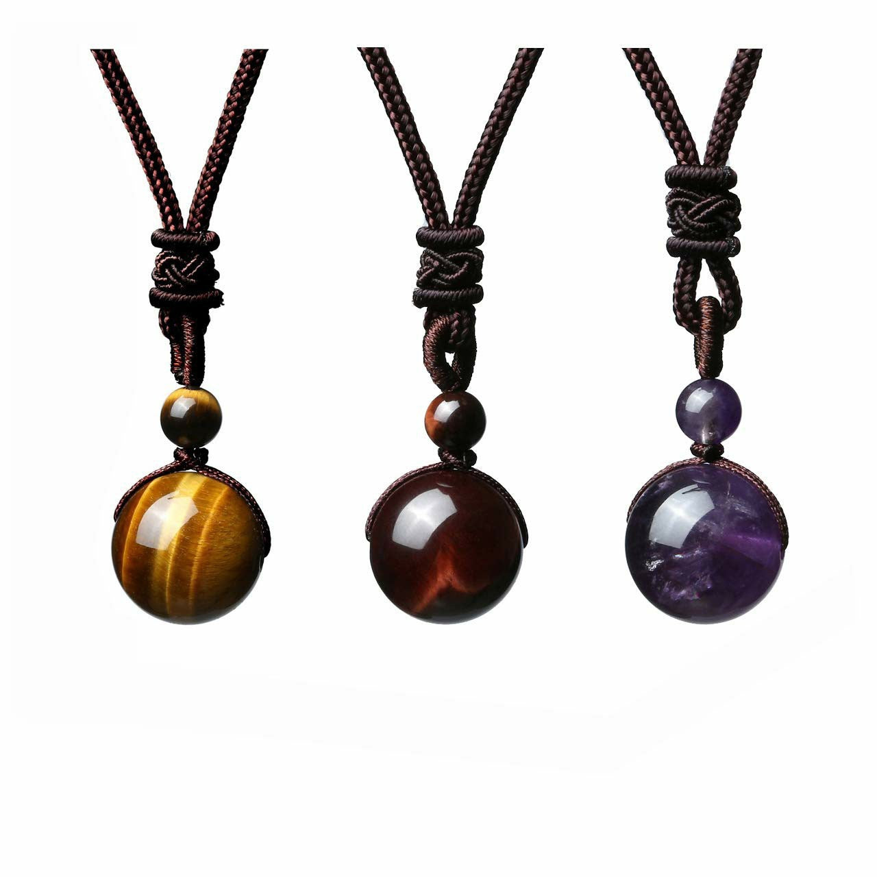 Tibetan Tiger's Eye Protection Necklace
