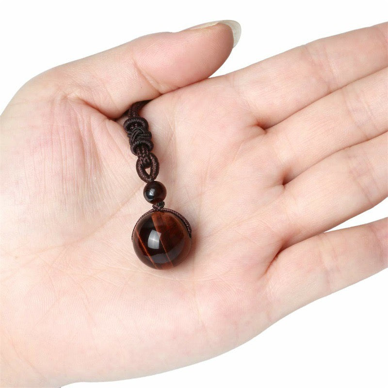 Tibetan Tiger's Eye Protection Necklace