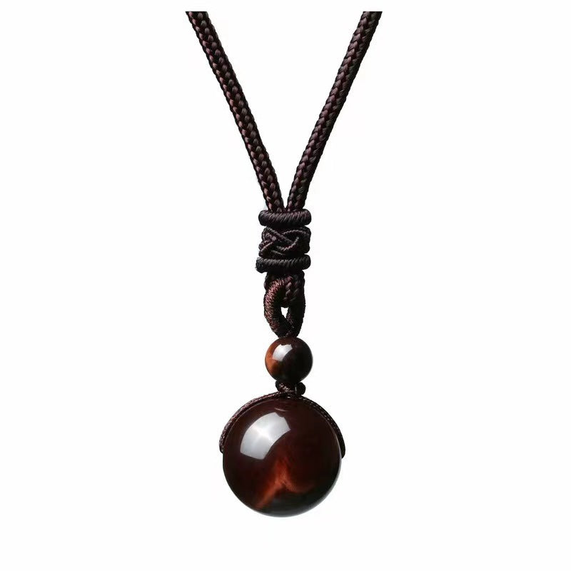 Tibetan Tiger's Eye Protection Necklace