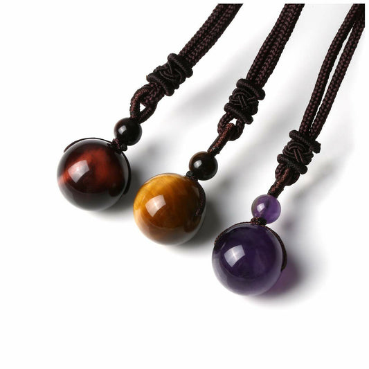 Tibetan Tiger's Eye Protection Necklace