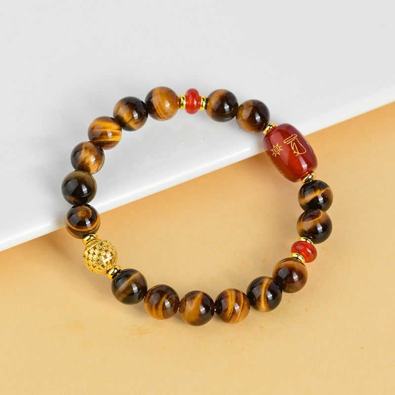 Tiger's Eye & Carnelian Prosperity Bracelet