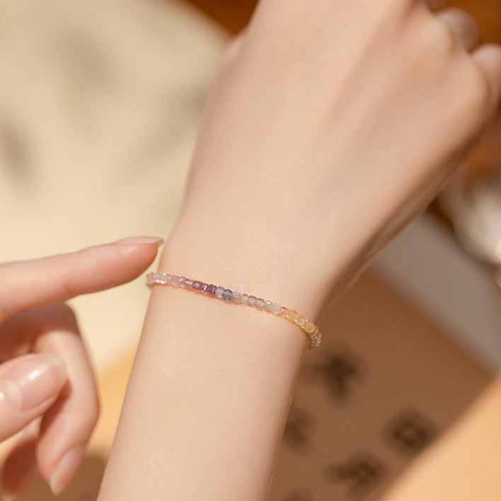 Fortune & Karma Tiny Natural Crystal Harmony Bracelet Collection