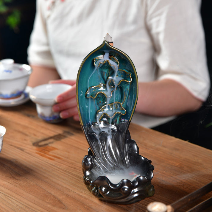Waterfall Incense Burner Backflow Incense Holder