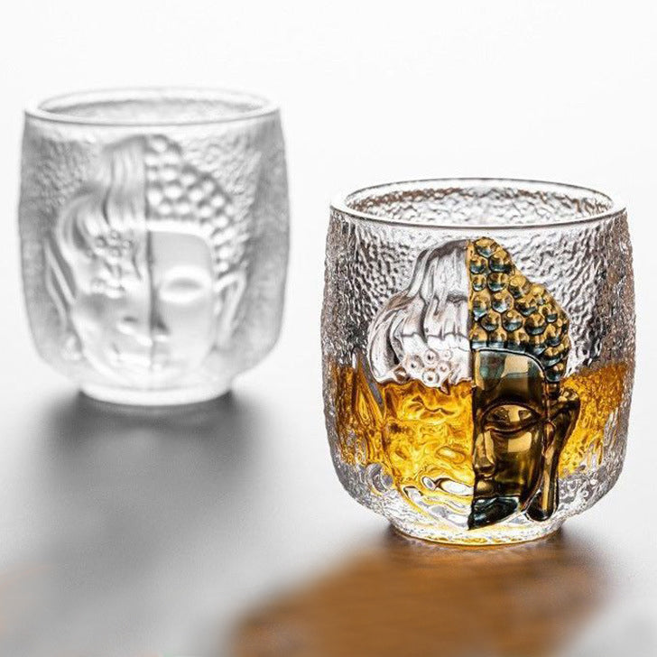 Fortune & Karma Yinian Buddhist Zen Buddha Serenity Crystal Kung Fu Tea Cup